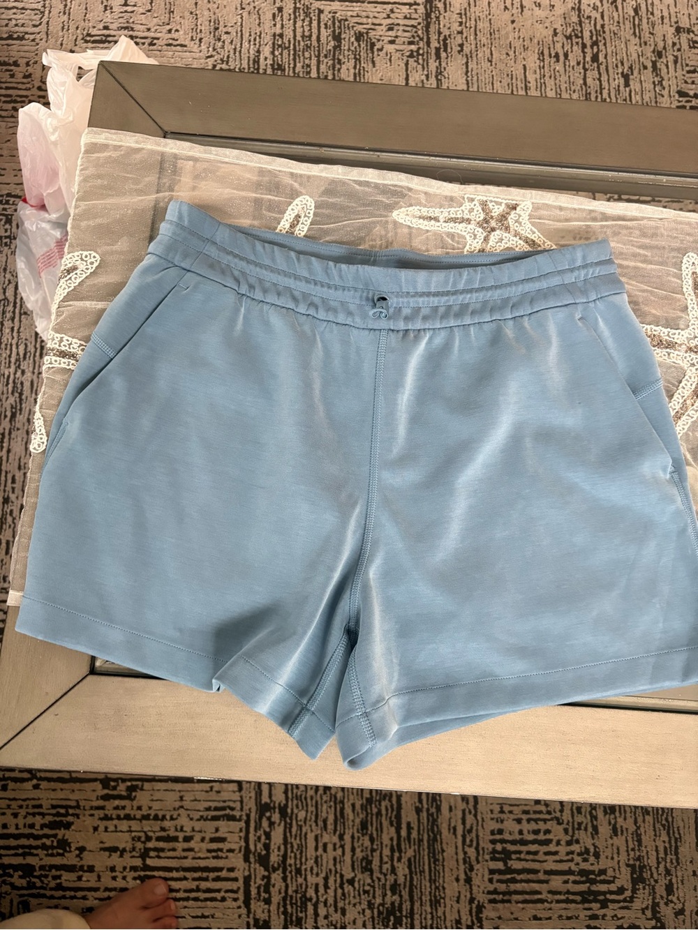 Lululemon H&M Light Blue Women's Athletic Lounge Shorts